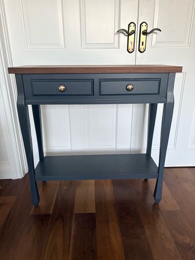 Ashford noir console table with shelf