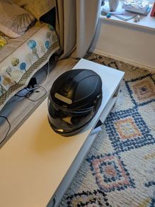 Black helmet