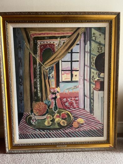 Framed copy of Matisse