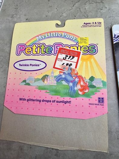 Backcard Petite Ponies HTF MLP G1