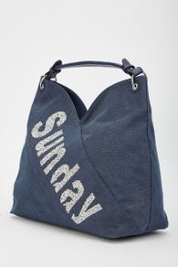 Large denim bag