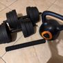 2-in-1 Adjustable Dumbbell Set with Connecting Bar Image 2