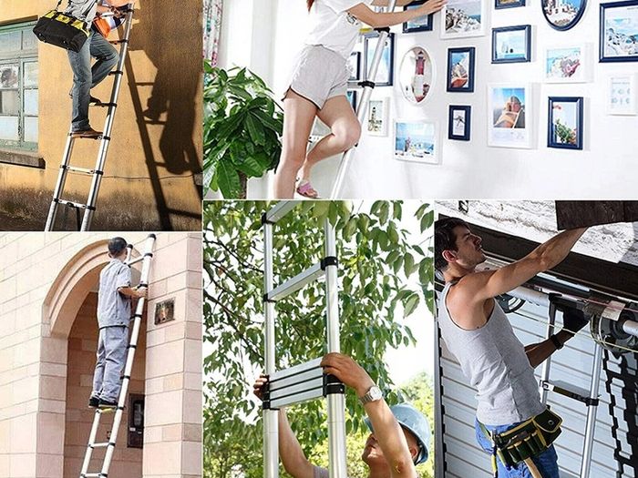 Telescopic Ladder Many Heights and Sizes