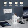TESSAN Power Strip Tower | 8 Outlets & 4 USB Ports | Surge Protected Image 2