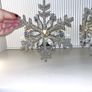 2 Fabulous Silver with Crystal & Delmonte Stones Hanging Candle Holders Image 2