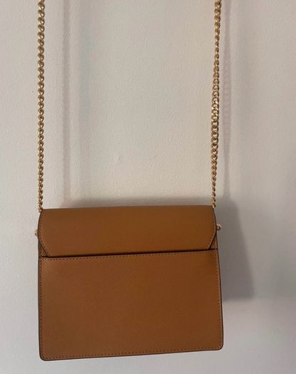 Tory Burch Brown Cross Body Bag with Gold Hardware