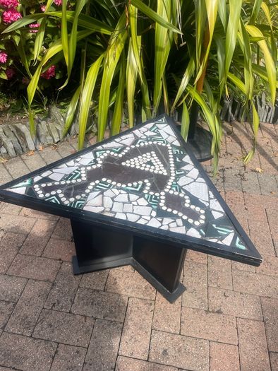 Handmade Irish Mosaic Table made by Irish artists Orla Kaminska & Laura O'Hagen