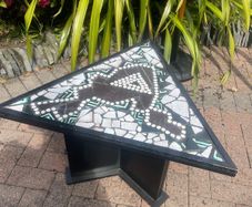 Handmade mosaic table by Irish artists Orla Kaminska & Laura O'Hagen