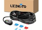 Light Bar Wiring Harness Off Road Power 40A Relay Fuse ON-Off Switch (1 Lead)