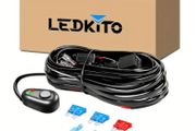 Light Bar Wiring Harness Off Road Power 40A Relay Fuse ON-Off Switch (1 Lead)