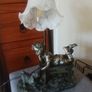 Bronze style table lamp-damage to paint Image 2