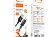 Hoco X89 Lightning 2.4A Braided Charging Cable 2M Black