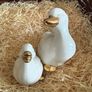 Vintage Pair of porcelain duck figurines. Image 3