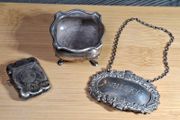 Antique Solid Silver Lot 3 Pieces