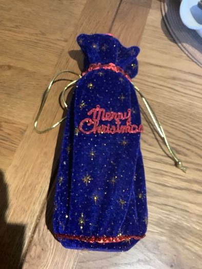 3 Christmas Wine Bottle Bags