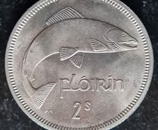 Ireland 1963 Florin Unc coin