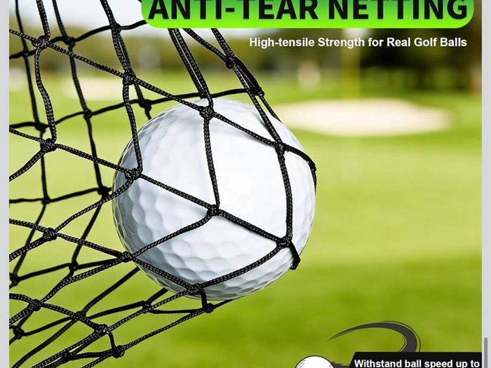 Golf Net, 10x7ft Practice Net with Chipping Nets, Gifts for Golfer Golf Hitting Aid Nets for Backyard Training with Chipping Nets, Foldable Mat, Silk Target, 8 Tees, 6 Balls, Carry Bag
