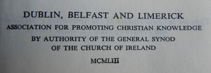 The Book of Common Prayer of the Church of Ireland