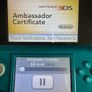 Nintendo 3DS Aqua Blue with Ambassador Program Games Image 3