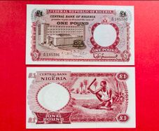 Nigeria  1  Naira  1973. Pick. 15c.( Uncirculated )