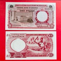 Nigeria  1  Naira  1973. Pick. 15c.( Uncirculated )