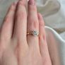 0.50ct Diamond Cluster Engagement Ring 18ct Gold Size K Hallmarked Image 5