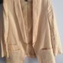 H&M Linen Blazer Powder Pink Image 4