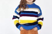 Willow by Leigh Tucker striped knit jumper Age 3-4 EUC