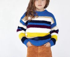 Willow by Leigh Tucker striped knit jumper Age 3-4 EUC