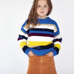 Willow by Leigh Tucker striped knit jumper Age 3-4 EUC