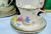 China Tea set, Deco teaset, Crownford Burslem