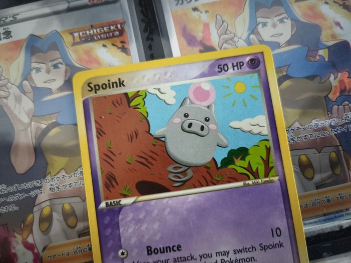 Spoink ! from Ex Dragon Set ! 2003 ! Vintage Pokemon Card !