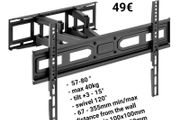 Tv Wall Mount Bracket Tilt Swivel 57-80"