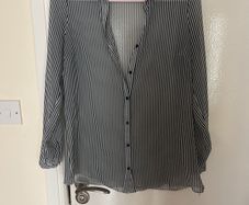 Black & White Sheer Blouse