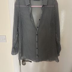 Black & White Sheer Blouse