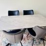 Elana 1.6m Dining Table (Grey) + 4 Chairs Image 5