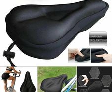 Bicycle Seat Breathable Bicycle Saddle Seat Soft Thickened Mountain Bike Bicycle Seat Cushion Cycling Gel Pad Cushion Cover