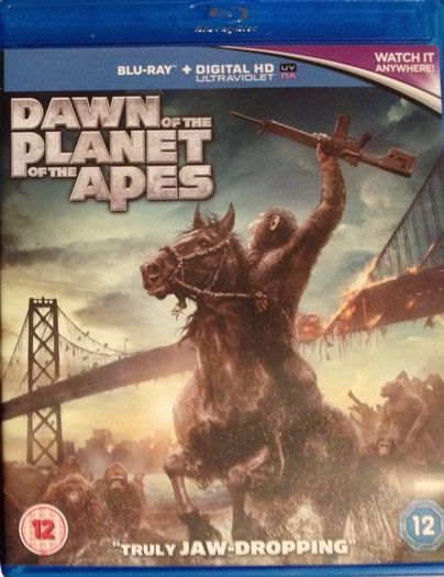 Dawn Of The Planet Of The Apes [2014] Andy Serkis, Jason Clarke, Gary Oldman, Keri Russell, Toby Kebbell & Kodi Smit-McPhee [Blu-ray Movie]