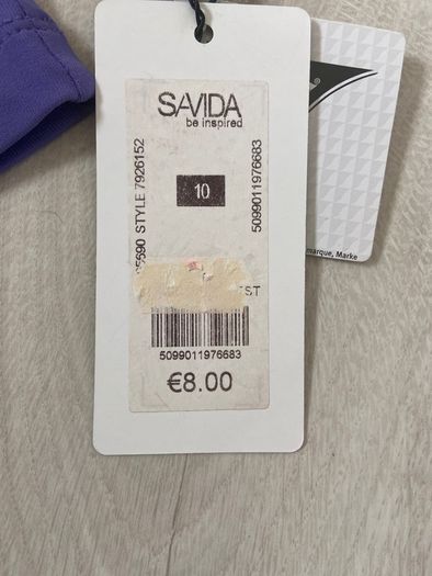 BNWT Savida Purple Microfibre Vest Top Size 10