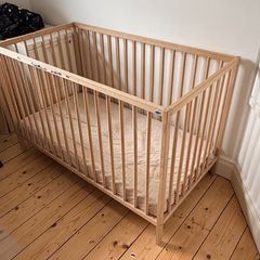 IKEA Sniglar cot with The Little Green Sheep mattress