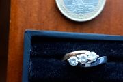 9Ct Gold Ring with Beautiful Gemset
