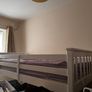 Custom Built Solid Teak Bunk Bed + Mattresses Included Image 2