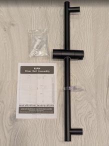 Triton Kian shower Riser Rail Assembly Matte Black