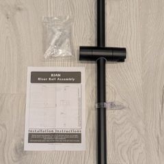 Triton Kian shower Riser Rail Assembly Matte Black