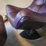 leather chair and footstool Image 5