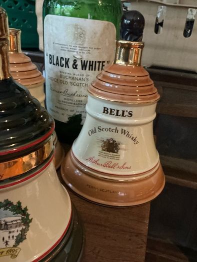 bells decanters lot