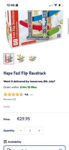 HAPE fast track racing cars