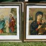 Old religious prints in original frames Image 4