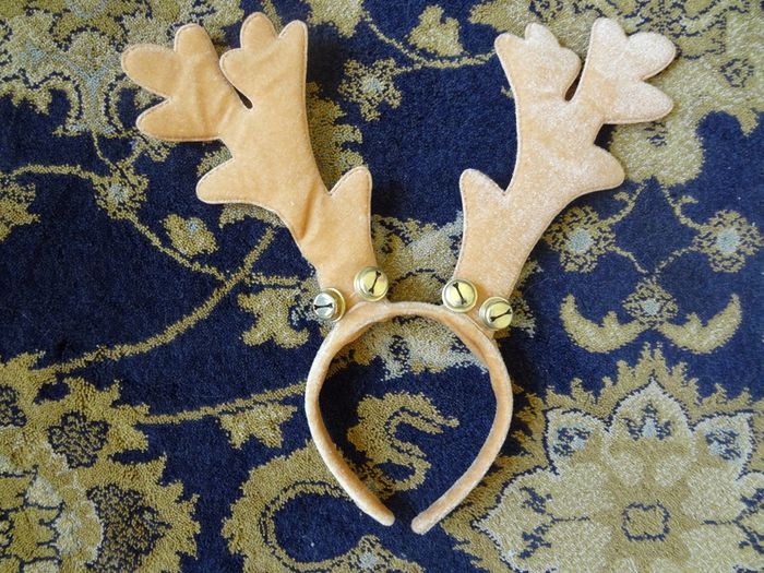 Hairband christmas reindeer with bells
