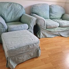 2-seater Sofa, Armchair, and foot-stool